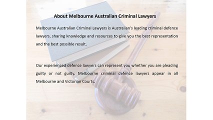 Leading Defence Victorian Criminal Lawyers
