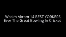 Wasim Akram 14 BEST YORKERS - Ever The Great Bowling In Cricket