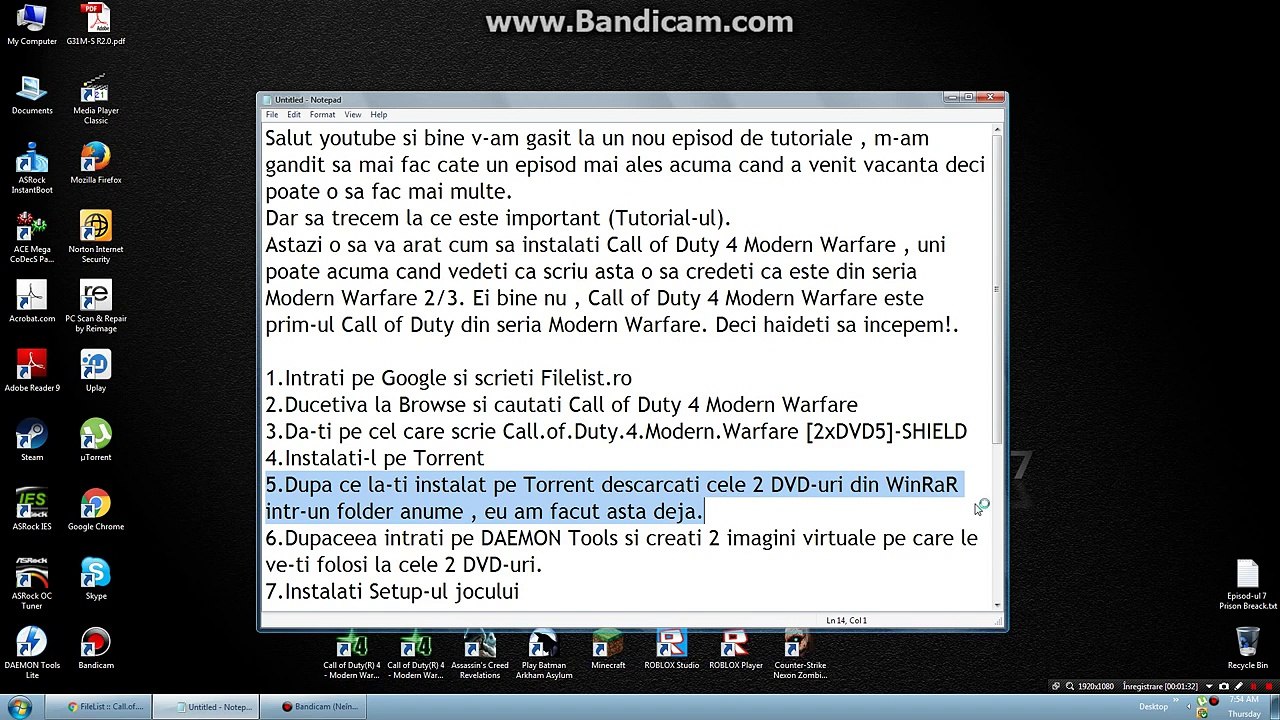 Tutorial cum sa instalezi Call of Duty 4 Modern Warfare