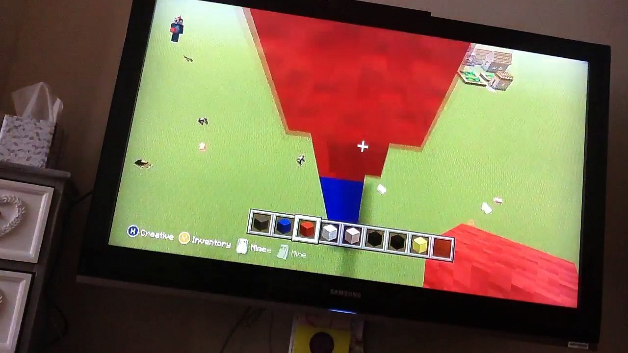 Completed building Ethan gamer TV in minecraft...