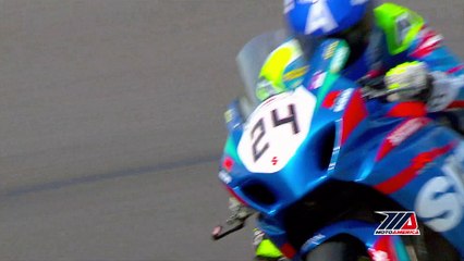 Скачать видео: MotoAmerica Barber Motorsports Park Superbike Race 2 highlights