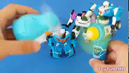 또봇미니X Y W 장난감 VS 미니 펭귄 선풍기 대결