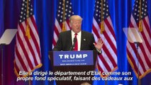 Trump multiplie les attaques contre Hillary Clinton