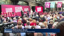Référendum Brexit: le camp du maintien en tête (sondage)