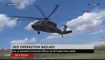 TERÖR ÖRGÜTÜ PKK'YA KARŞI DEV OPERASYON BAŞLADI-22 HAZİRAN 2016