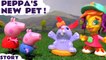 PEPPA'S NEW PET --- Peppa Pig and george want a pet but Daddy pig doesn't allow it, then theygo to the Play Doh Town Pet Store