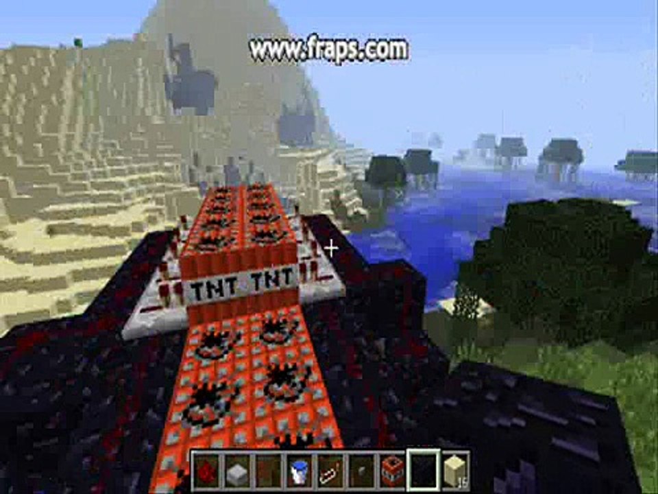tuto minecraft fabrication d'un canon a tnt a 10 projectile