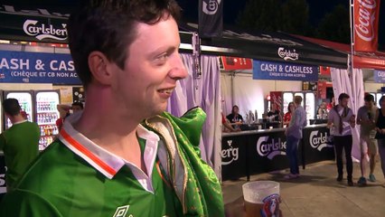Groupe E - Les supporters irlandais ivres de bonheur