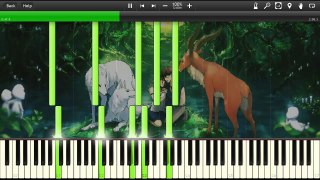 Princess Mononoke - Edo - Easy Piano tutorial (Synthesia)