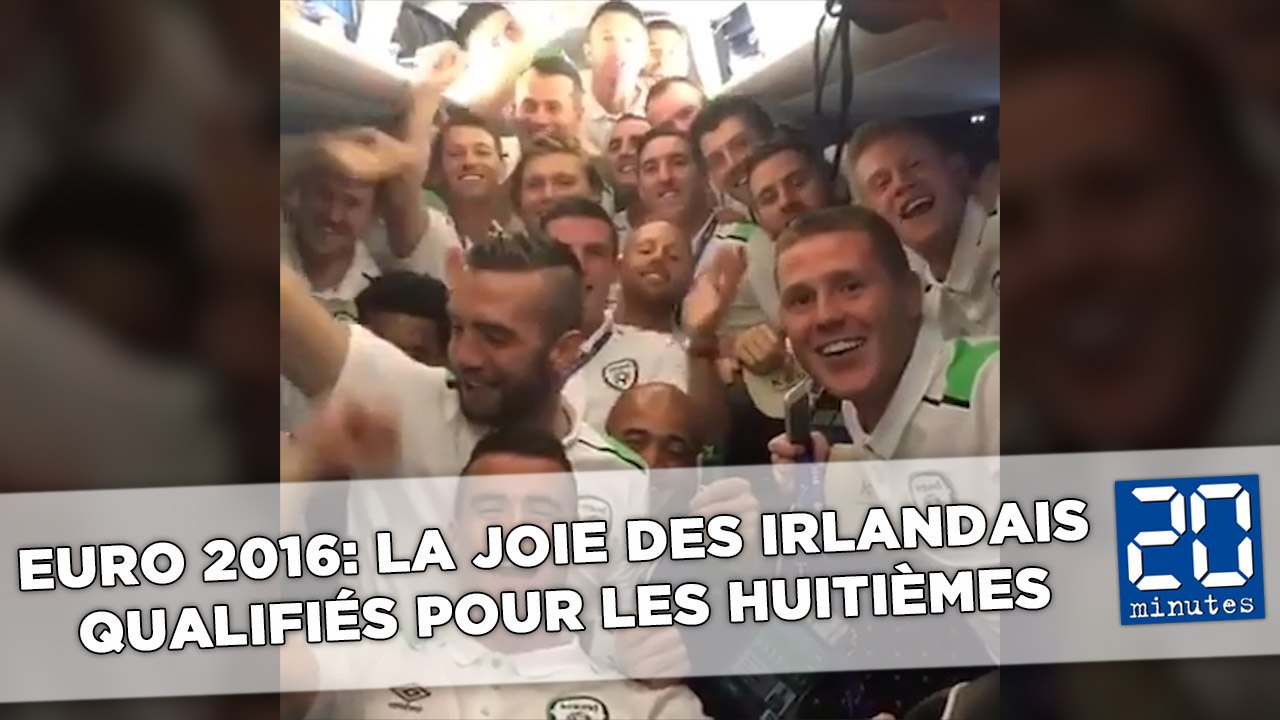 Euro 2016: La joie des Irlandais  qualifiés pour les huitièmes de finale
