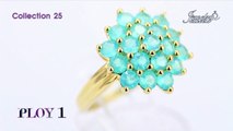 ~2.09ct Paraiba Chalcedony stering silver ring รหัส 44559