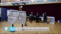 Britons head to the polls for historic vote on E.U.