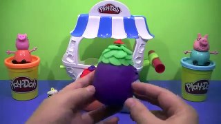 kinder surprise eggs cars toys & peppa pig español PLAY DOH TOYS!! videos