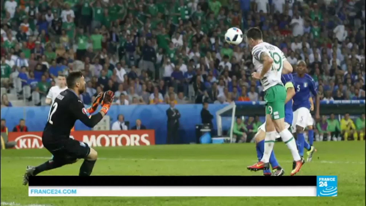 EURO 2016: Irish fans celebrate Ireland victory over Italy, leading them into knock-out stage