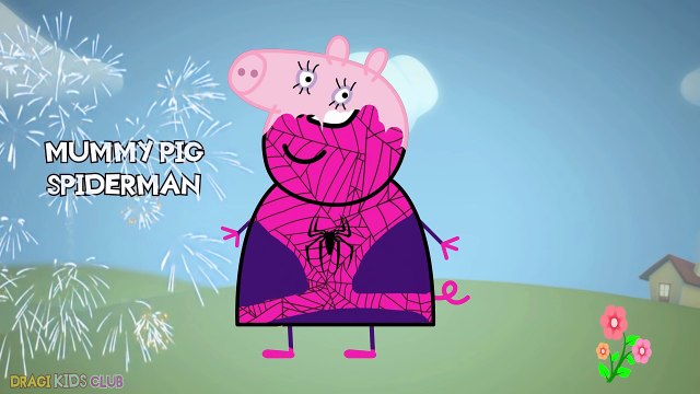 #Peppa Pig #Spiderman #Colors #Superheroes || Peppa Pig Spiderman Family of Superheroes