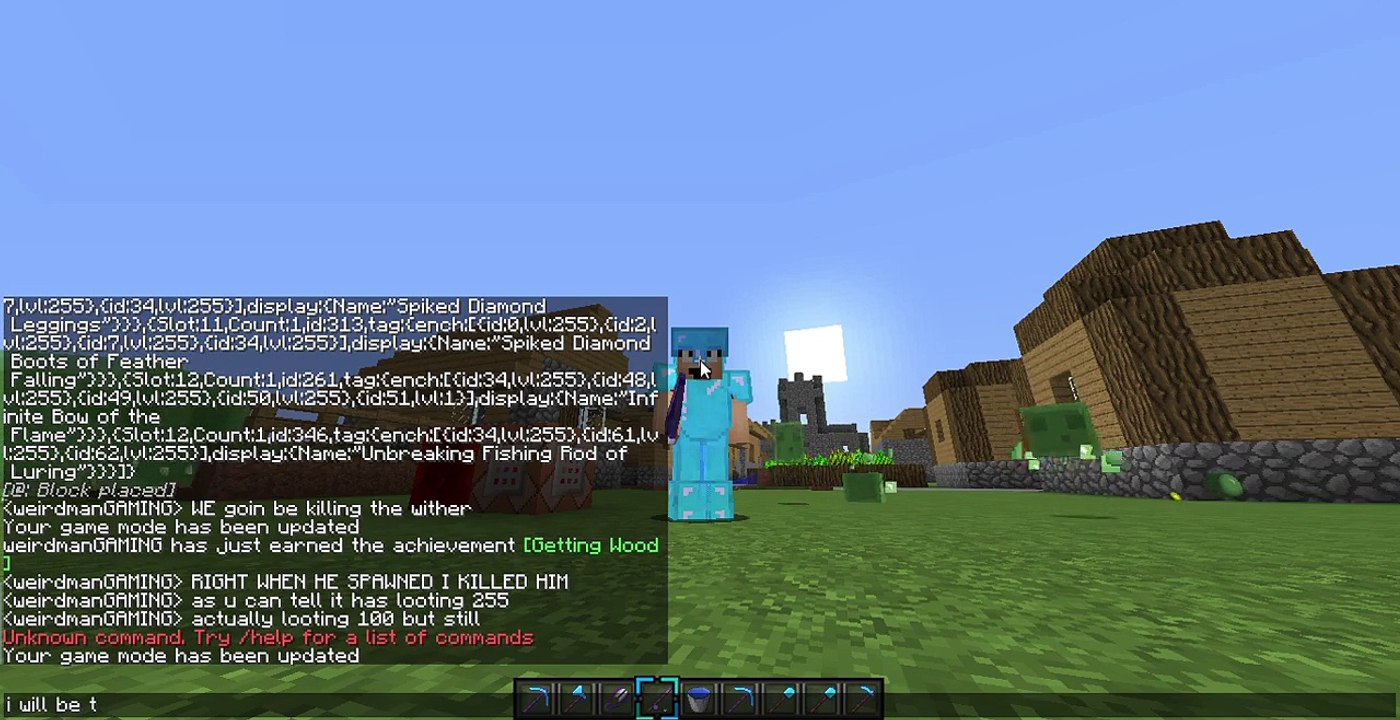 Minecraft Command block showcase: OP CHETS!!!