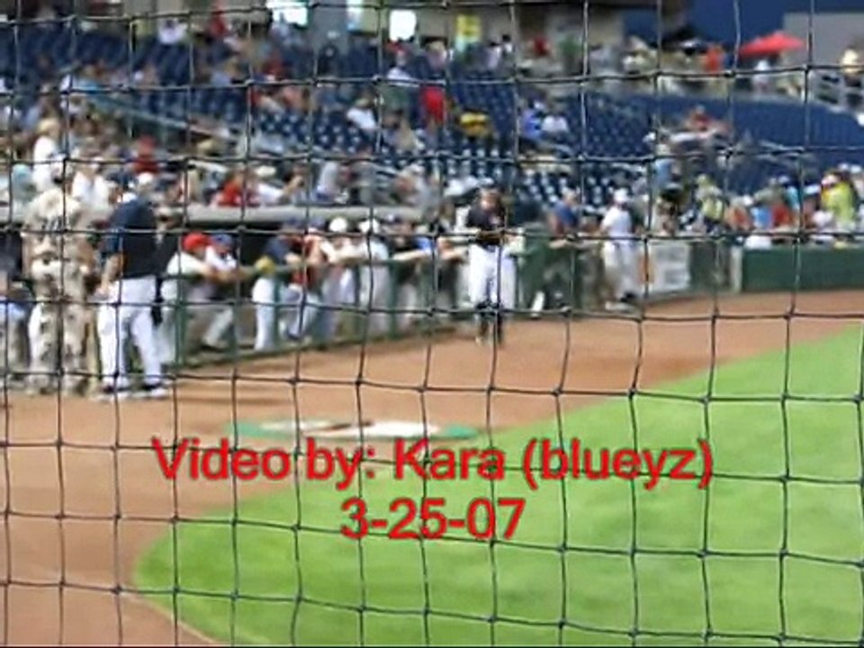 Ace Young playing baseball in Tampa 3-25-07 Double (5)