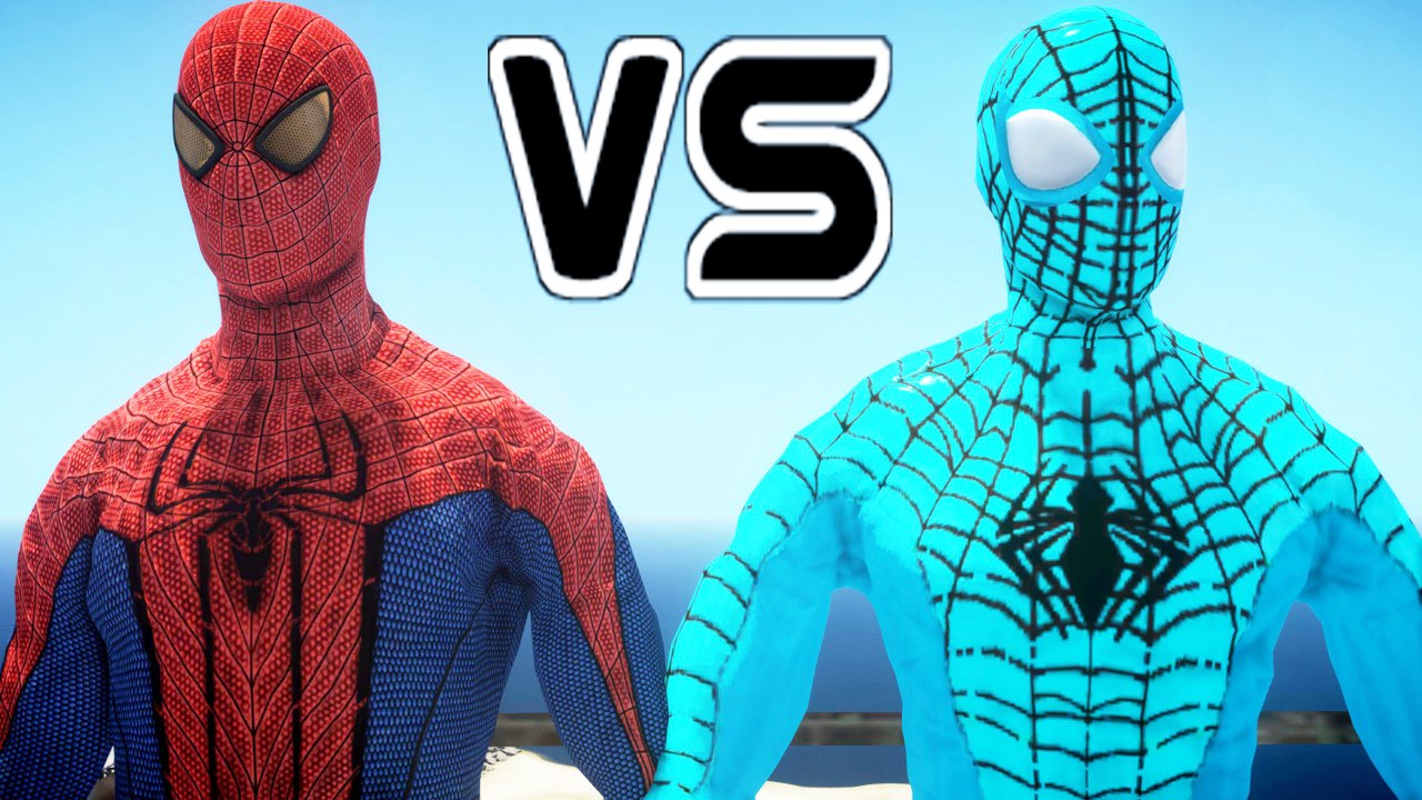 The Amazing Spider-Man vs The Amazing Blue Spiderman