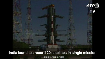 India launches record 20 satellites in single mission