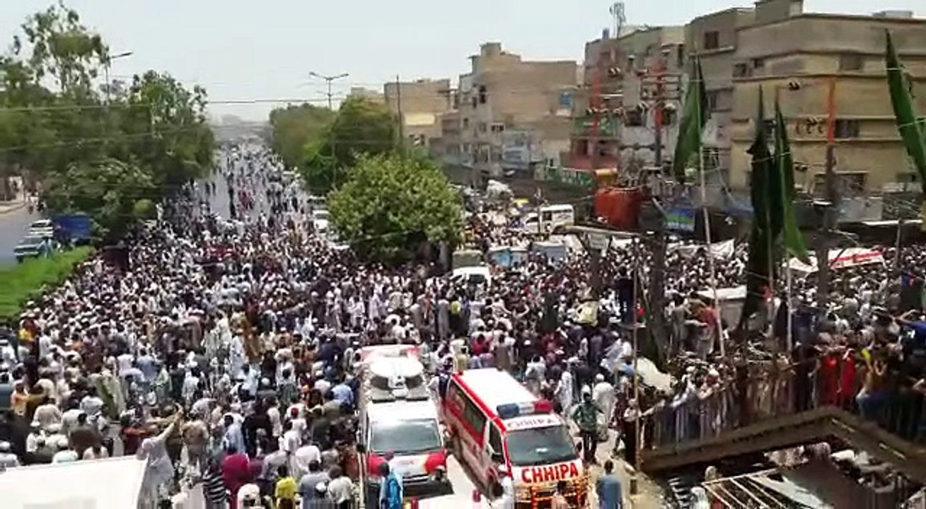 Amjad Sabri Namaz e Janaza gathering Amjad Sabri complete Namaz-e-Janaza Live on Neo News 23-616