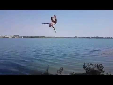 Guy's Attempt at Rope Swing Backflip Goes Terribly Wrong