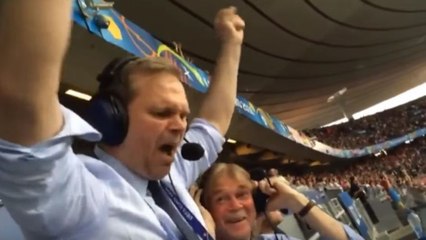 Quand un commentateur islandais "pète un plomb" en direct !