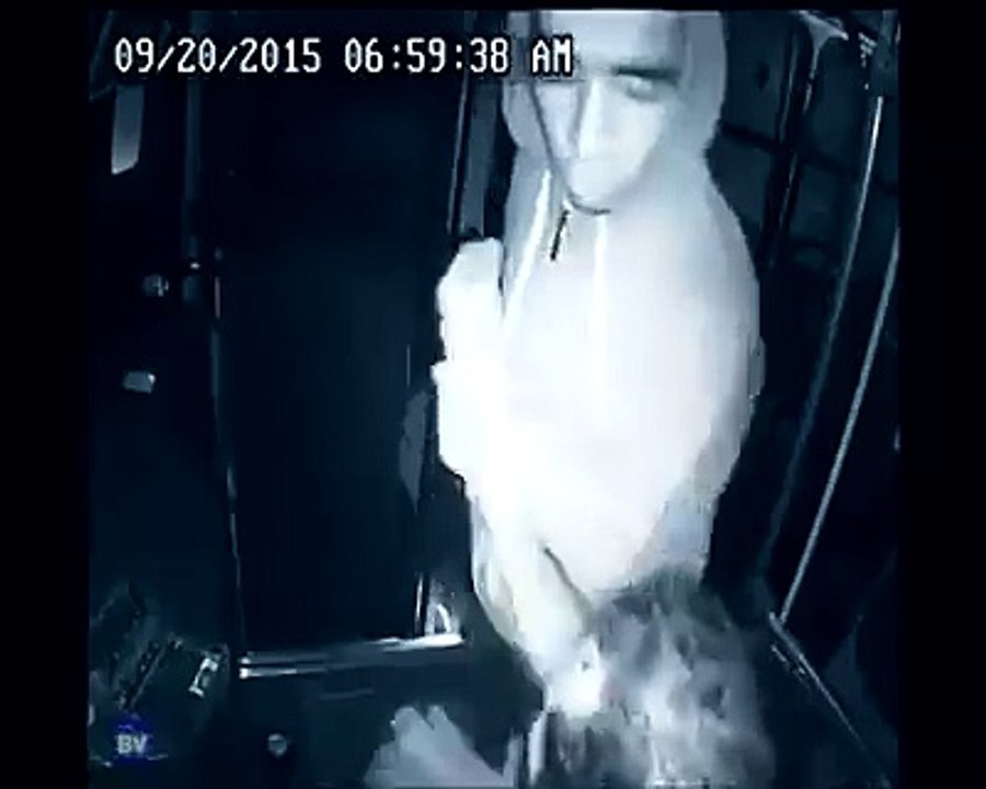 This young disabled guy does all he can to help a bus driver who's being attacked at knife point.