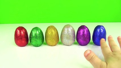 Oyun Hamuru Simli Renkli Sürpriz Yumurtalar Açma