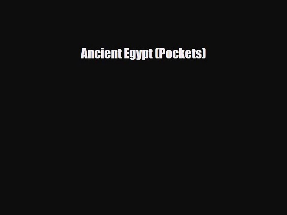 Read Books Ancient Egypt (Pockets) E-Book Free