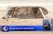 Oleaje provocó destrozos en el cantón Playas