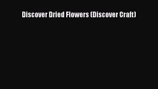 Read Discover Dried Flowers (Discover Craft) Ebook Free