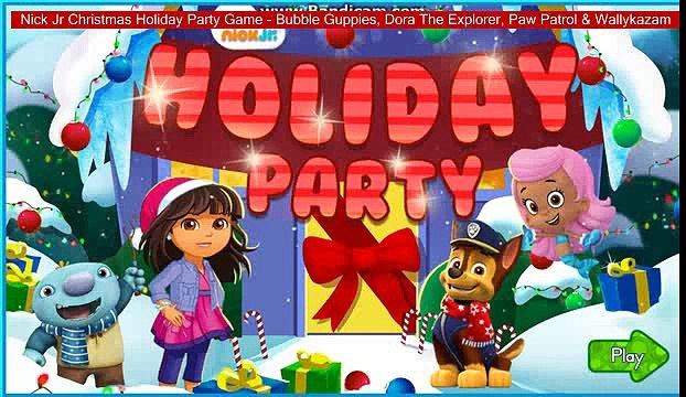 Nick Jr Christmas Holiday Party Game - Bubble Guppies, Dora The Explorer, Paw Patrol & Wallykazam