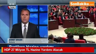 HDP 27 Milyon TL Hazine Yardımı Alacak