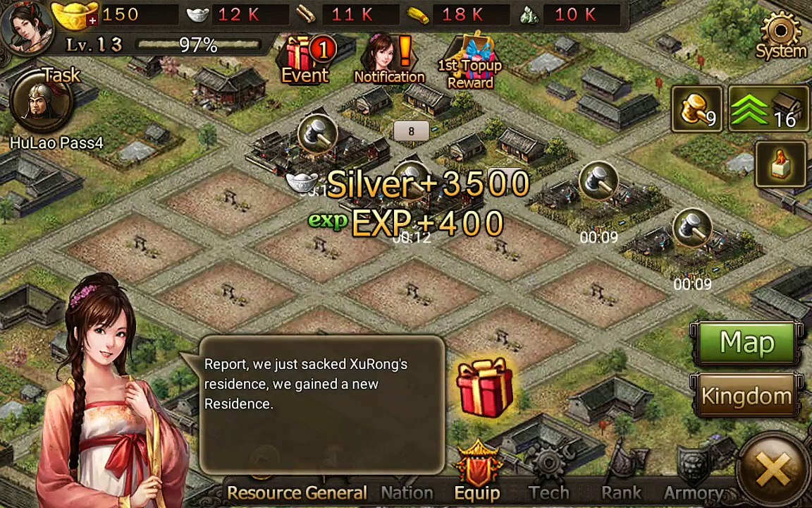 Conquest 3 Kingdoms - Android gameplay PlayRawNow