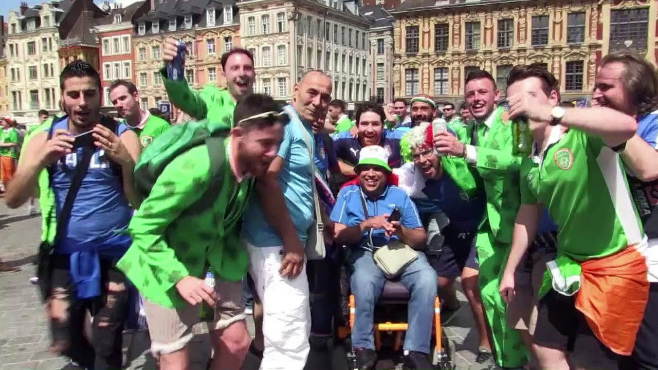Sympas et non violents: les Irlandais meilleurs fans de l'Euro?