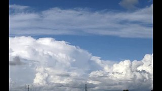 積乱雲の微速度撮影（2013.08.25、石狩市、映像のみ）