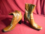 EBAY AUCTION: MERONA SIZE 10 LADIES HIGH HEEL BOOTS BROWN LEATHER