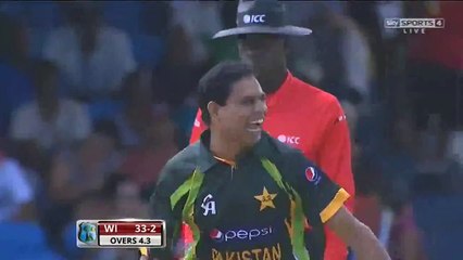Pakistan Vs West Indies - 1st T20 2013 - Zulfiqar Babar 3 taking 3 for 23