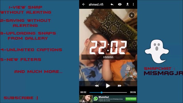 How Save Snaps and Upload Snap From The Gallery To Snapchat with Casper apk