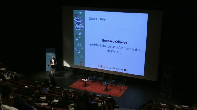 Conclusion - Colloque de lancement de la Semaine pour la qualité de vie au travail 2016