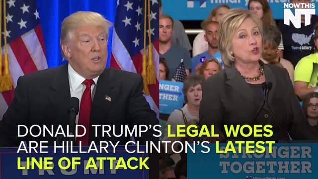 Hillary Clinton is Dragging Donald Trump Over his Many, Many Lawsuits