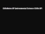 Read CliffsNotes AP Environmental Science (Cliffs AP) Ebook Free