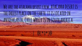 Atacama Desert Minecraft Base by the Atacama Crew.