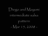 Diego Sanchez and Mayumi: Intermediate 2 salsa :: 3/15/08