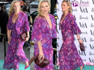 Kate Moss : Attention, elle dégaine le décolleté à la summer party Victoria & Albert Museum !