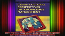 DOWNLOAD FREE Ebooks  CrossCultural Perspectives on Knowledge Management Libraries Unlimited Knowledge Full EBook