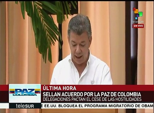 Enumera pdte. Santos beneficios de acuerdos gobierno de Colombia- FARC