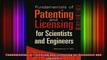 READ book  Fundamentals of Patenting and Licensing for Scientists and Engineers Full EBook