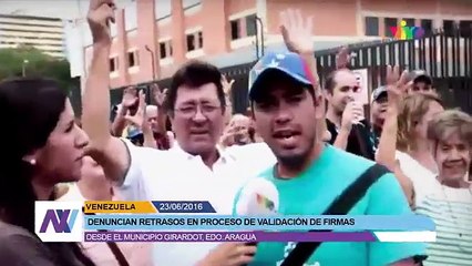 Amenazaron con suspender el proceso y activar las máquinas en Aragua