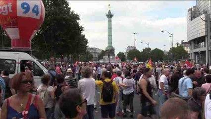 Loc Transcurre sin incidentes la manifestación contra la reforma laboral en París